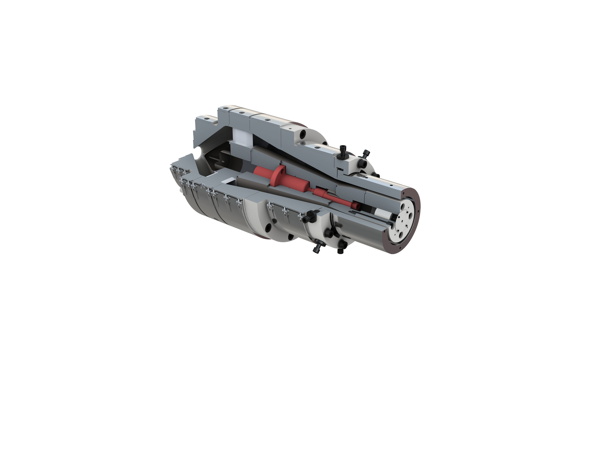 Milacron's new MPH die head is designed with twist-lock die retention that requires only a simple twist action to unseat the die bushing.