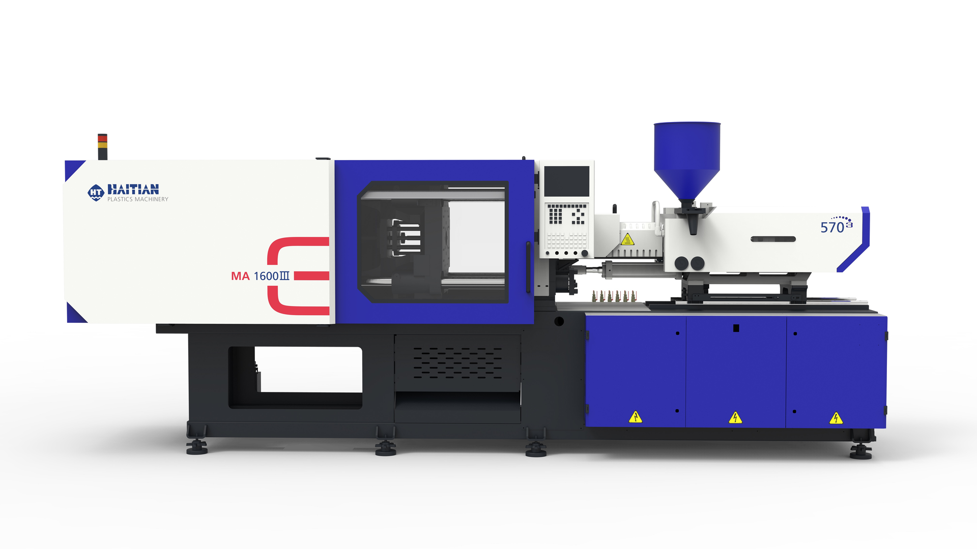 Absolute Haitian's next-generation series of Mars machines features a new generation of servo-hydraulic drives, designed for greater power and more economical molding.