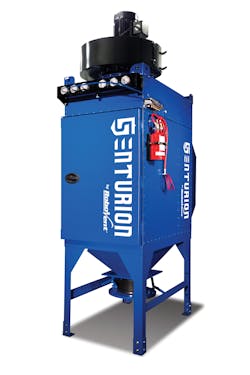 RoboVent's Senturion dust collector was created specifically for customers working with plastics and fiber-reinforced plastics. I RoboVent's Senturion dust collector was created specifically for customers working with plastics and fiber-reinforced plastics. I