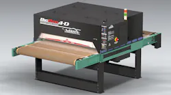 The BigRed 4D-54 has the widest conveyor belt in this line of infrared conveyor tunnel ovens.