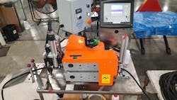 By combining an imprinter from Videojet Technologies Inc. and Versa’s caterpillar-style belt feeder, Eagle Elastomer Inc. was able to create a marking system for a range of profile and tubing sizes. By combining an imprinter from Videojet Technologies Inc. and Versa’s caterpillar-style belt feeder, Eagle Elastomer Inc. was able to create a marking system for a range of profile and tubing sizes.