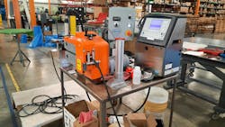 By combining an imprinter from Videojet Technologies Inc. and Versa’s caterpillar-style belt feeder, Eagle Elastomer Inc. was able to create a marking system for a range of profile and tubing sizes. By combining an imprinter from Videojet Technologies Inc. and Versa’s caterpillar-style belt feeder, Eagle Elastomer Inc. was able to create a marking system for a range of profile and tubing sizes.