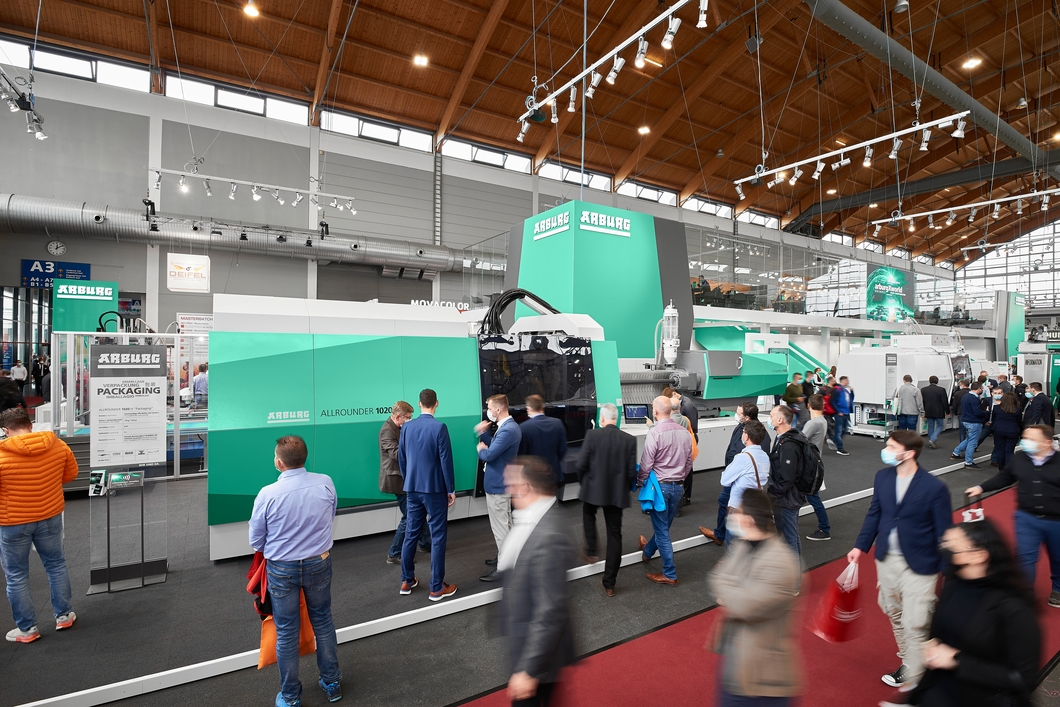 At its Fakuma display in October, Arburg showed off its work on sustainability issues, including advances it's made to make its injection molding machines more efficient.