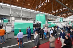 At its Fakuma display in October, Arburg showed off its work on sustainability issues, including advances it&apos;s made to make its injection molding machines more efficient.