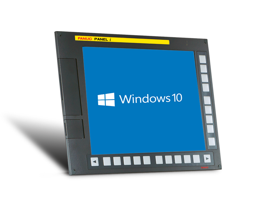 Fanuc's Panel i comes with Windows 10 IoT Enterprise and is available with either a 10.4-inch or a 15-inch screen.