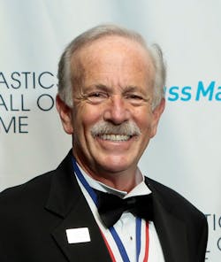 Jay Gardiner, shown at the 2018 Plastics Hall of Fame awards. Jay Gardiner, shown at the 2018 Plastics Hall of Fame awards.