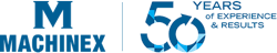 Machinex Logo 160x77 50years 2 61797989a5405 Machinex Logo 160x77 50years 2 61797989a5405