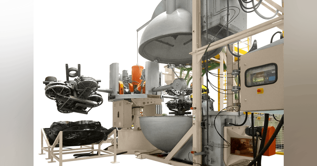 Rotoline targets small parts with new rotomolder | Plastics Machinery ...