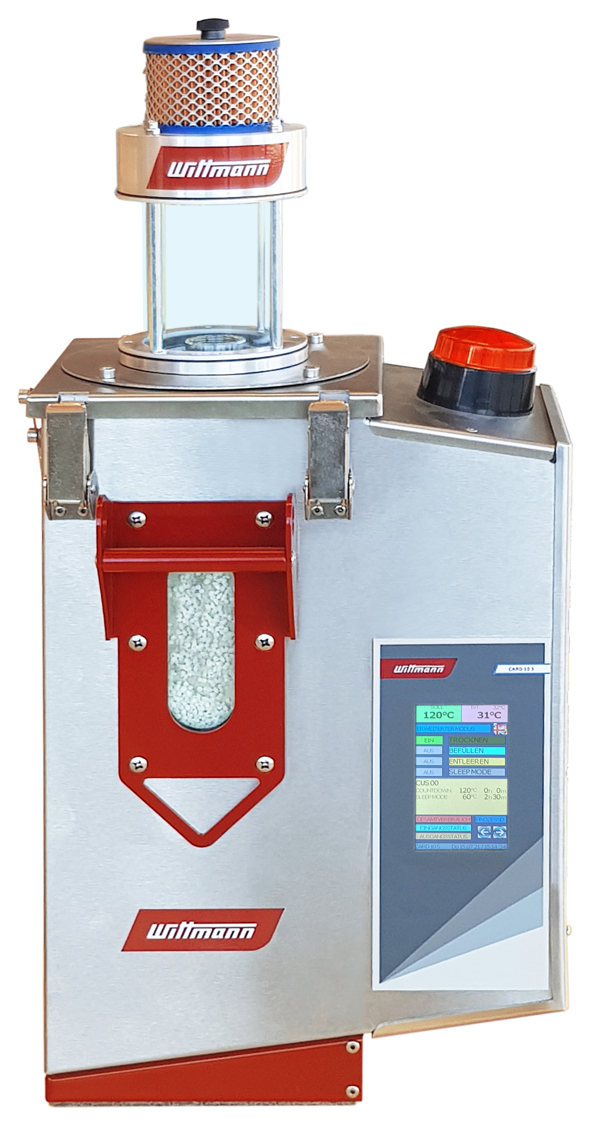 The CARD primus 10 and CARD primus 20 dryers come packaged with a VacuJet material loader.