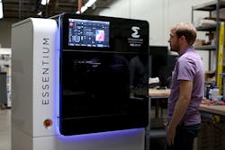 Essentium’s HSE 240 HT can create accurate, high-performance parts from different materials in a single print, and can print with high-temperature materials. Essentium’s HSE 240 HT can create accurate, high-performance parts from different materials in a single print, and can print with high-temperature materials.