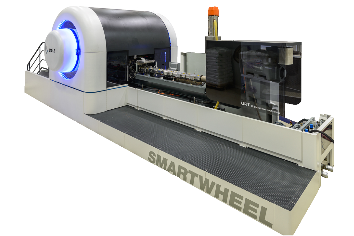 The Urola SWT (Smart Wheel Tangential) all-electric rotary blow molding machine was recently introduced in the U.S.