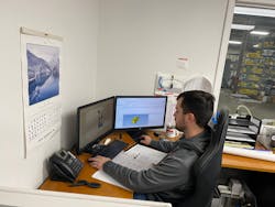 Bay Plastics Machinery apprentice Kevin Reminder is planning to work full-time for the company once he graduates with his engineering degree from Saginaw Valley State University. Bay Plastics Machinery apprentice Kevin Reminder is planning to work full-time for the company once he graduates with his engineering degree from Saginaw Valley State University.