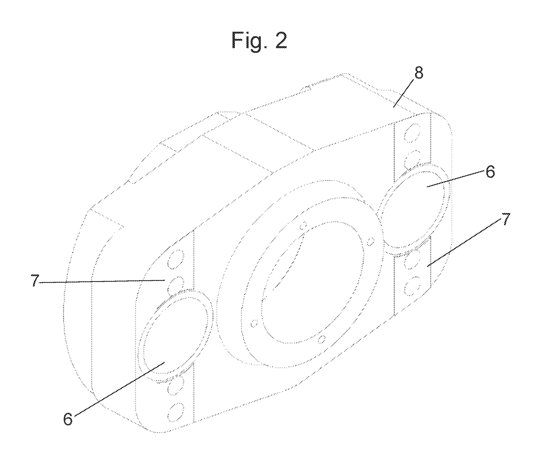 The invention's bearing element.