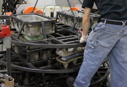 Marshall Murdough, manager of ecommerce at Simplay3, praises his company's workers for taking pride in the rotomolded toys his company produces. Marshall Murdough, manager of ecommerce at Simplay3, praises his company's workers for taking pride in the rotomolded toys his company produces.