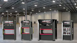 Beckwood's Ascent presses are available in 21 different frame sizes, and with tonnages from 30 tons to 500 tons.