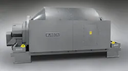 Munson’s largest rotary batch mixer, the 700-THCX-600-MSL, is intended for blending abrasive materials for a number of applications, including plastics.