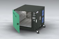 Vastex's Dri-Vault 253610 infrared cabinet oven can reach temperatures up to 230 degrees Fahrenheit. Vastex's Dri-Vault 253610 infrared cabinet oven can reach temperatures up to 230 degrees Fahrenheit.