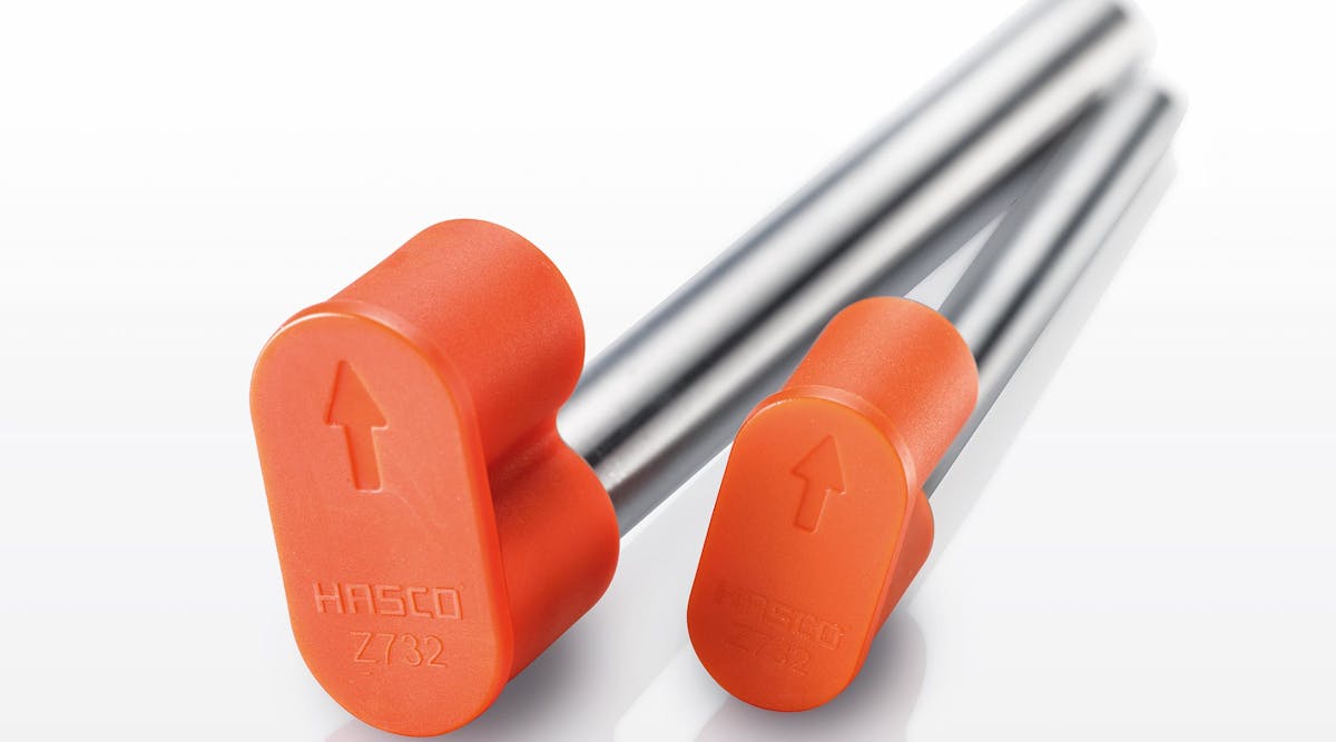 Hasco&apos;s new compact, easy-to-use securing system quickly secures the ejector assembly and can be installed without tools in the riser area.