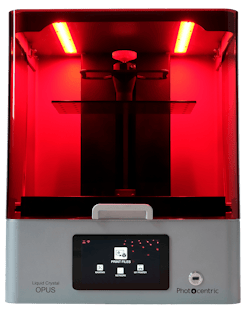 Photocentric's LC Opus is an open-source printer that can be used for prototyping or small-scale production. Photocentric's LC Opus is an open-source printer that can be used for prototyping or small-scale production.