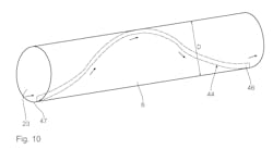 By producing a film of moisture along the interior of the conveying line, friction is reduced. By producing a film of moisture along the interior of the conveying line, friction is reduced.