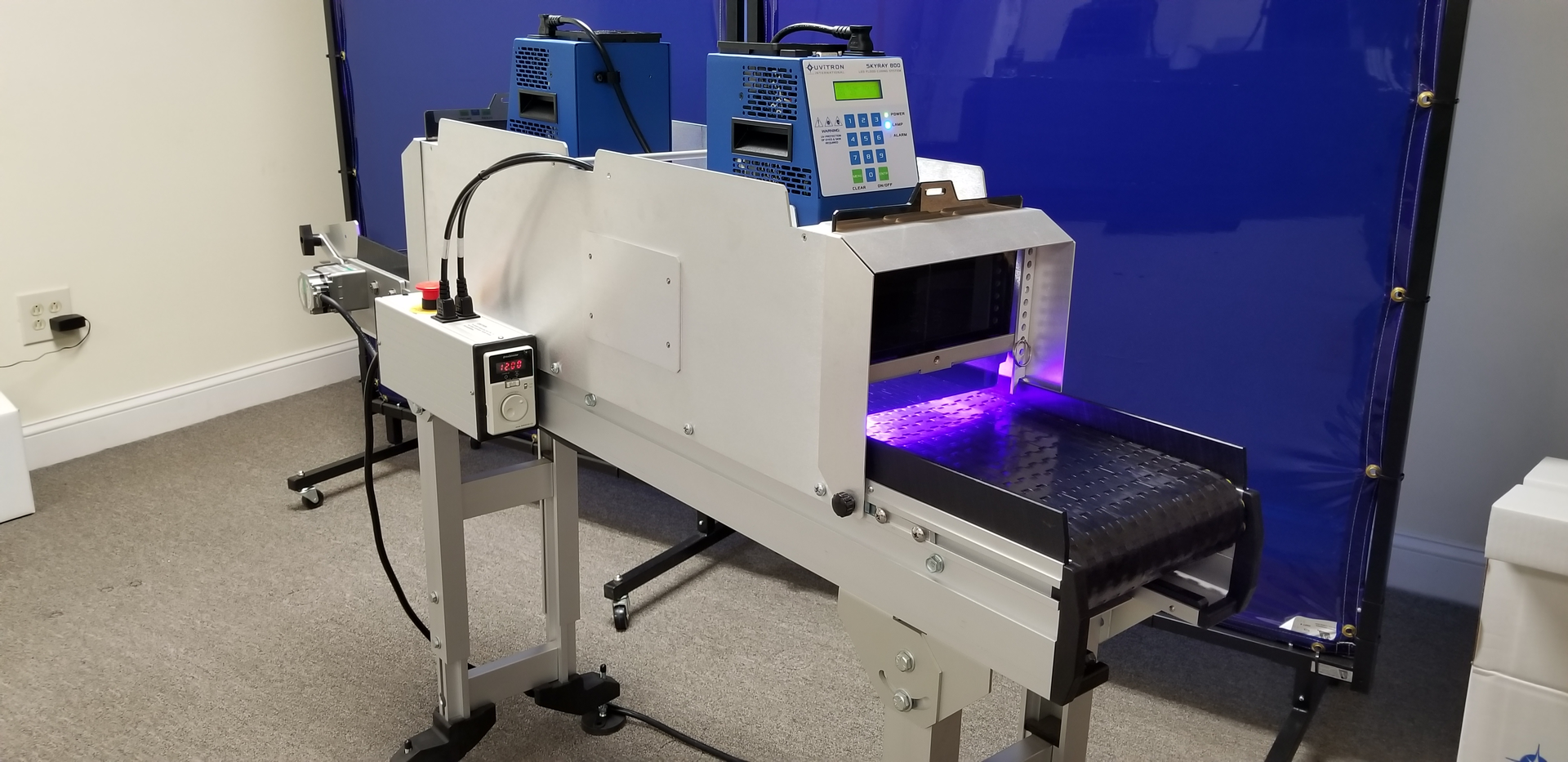 Uvitron's UV Conveyor 40 Plus and SkyRay 800 LED lamp technologies helped Production 3D cure parts as quickly as it could print them, allowing it to produce 129,000 nasal swabs per day.