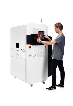 The Nils 480 selective laser sintering (SLS) printer can create complex geometries without support structures. The Nils 480 selective laser sintering (SLS) printer can create complex geometries without support structures.