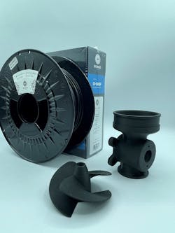 PET CF15 is a carbon-fiber-reinforced PET that the company said is the easiest to print of all its fiber-filled filaments. PET CF15 is a carbon-fiber-reinforced PET that the company said is the easiest to print of all its fiber-filled filaments.