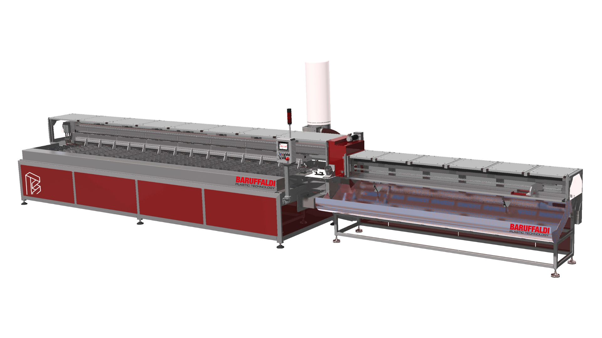 Baruffaldi's new TGVS/350 is designed to handle cutting plastic, carbon fiber or fiberglass profiles or pipe.
