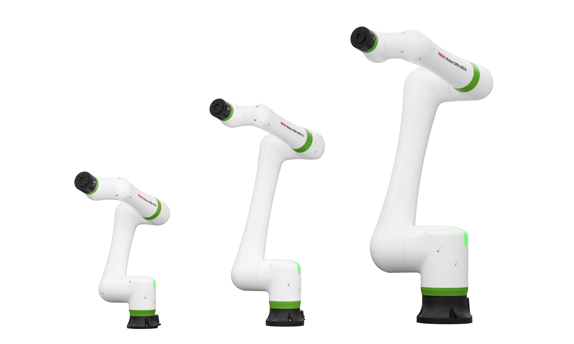CRX collaborative robots are suited for tasks such as inspection, machine loading and unloading, packing, palletizing, sanding and welding.