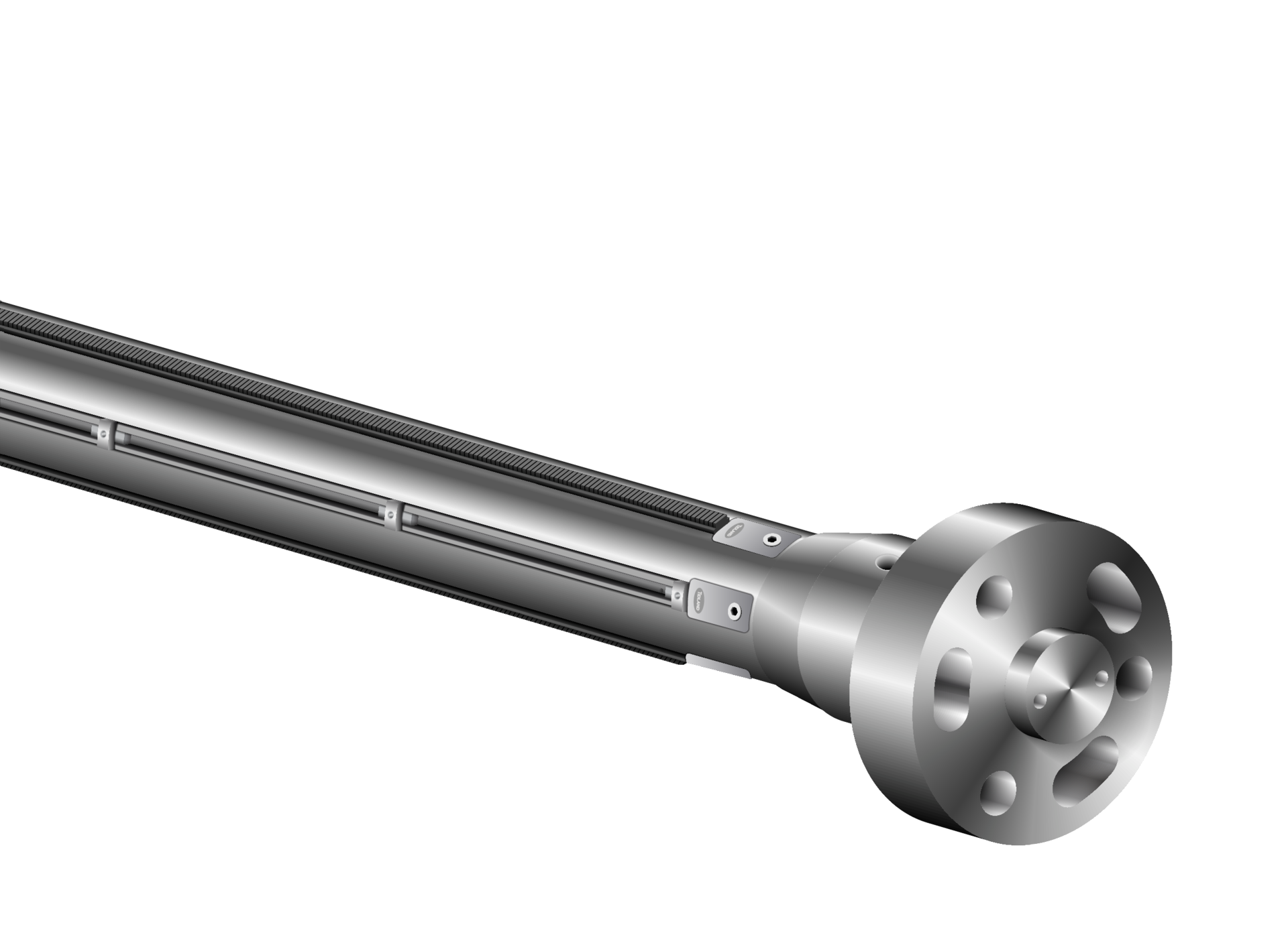 The Tidland D6X's ability to vary its internal pressure as the roll diameter increases makes it ideal for high-weight-capacity or high-tension-range applications.