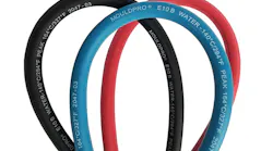 The hoses are made from polytetrafluoroethylene.