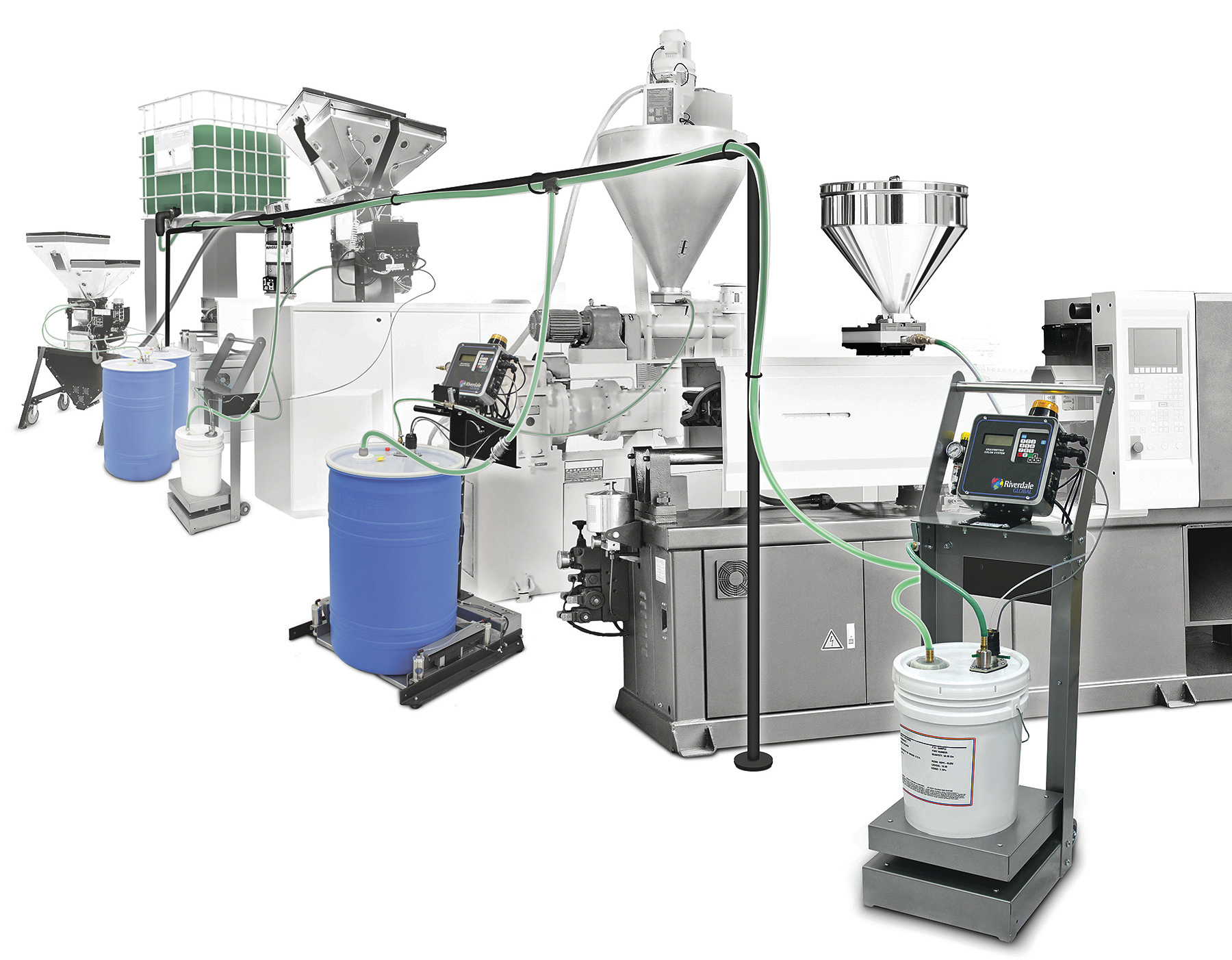 Riverdale Global's RGInfinity system for handling liquid color.