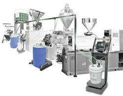 Riverdale Global's RGInfinity system for handling liquid color. Riverdale Global's RGInfinity system for handling liquid color.