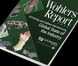 The 2022 Wohlers Report is based on input from 260 companies. The 2022 Wohlers Report is based on input from 260 companies.