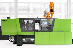 The process for mixing and dosing thermoplastic resins, additives and masterbatches is centrally controlled via the injection molding machine display, eliminating the need for a separate control unit. The process for mixing and dosing thermoplastic resins, additives and masterbatches is centrally controlled via the injection molding machine display, eliminating the need for a separate control unit.