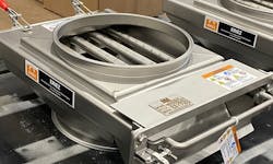 Eriez’s round spout separators eliminate the need for square-to-round adapters on inlet and outlet ports and are a better fit where vertical space is limited than its standard units. Eriez’s round spout separators eliminate the need for square-to-round adapters on inlet and outlet ports and are a better fit where vertical space is limited than its standard units.