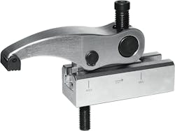 The clamps slide via an integral T-slot, which allows them to be fixed in the optimal position for each application.
