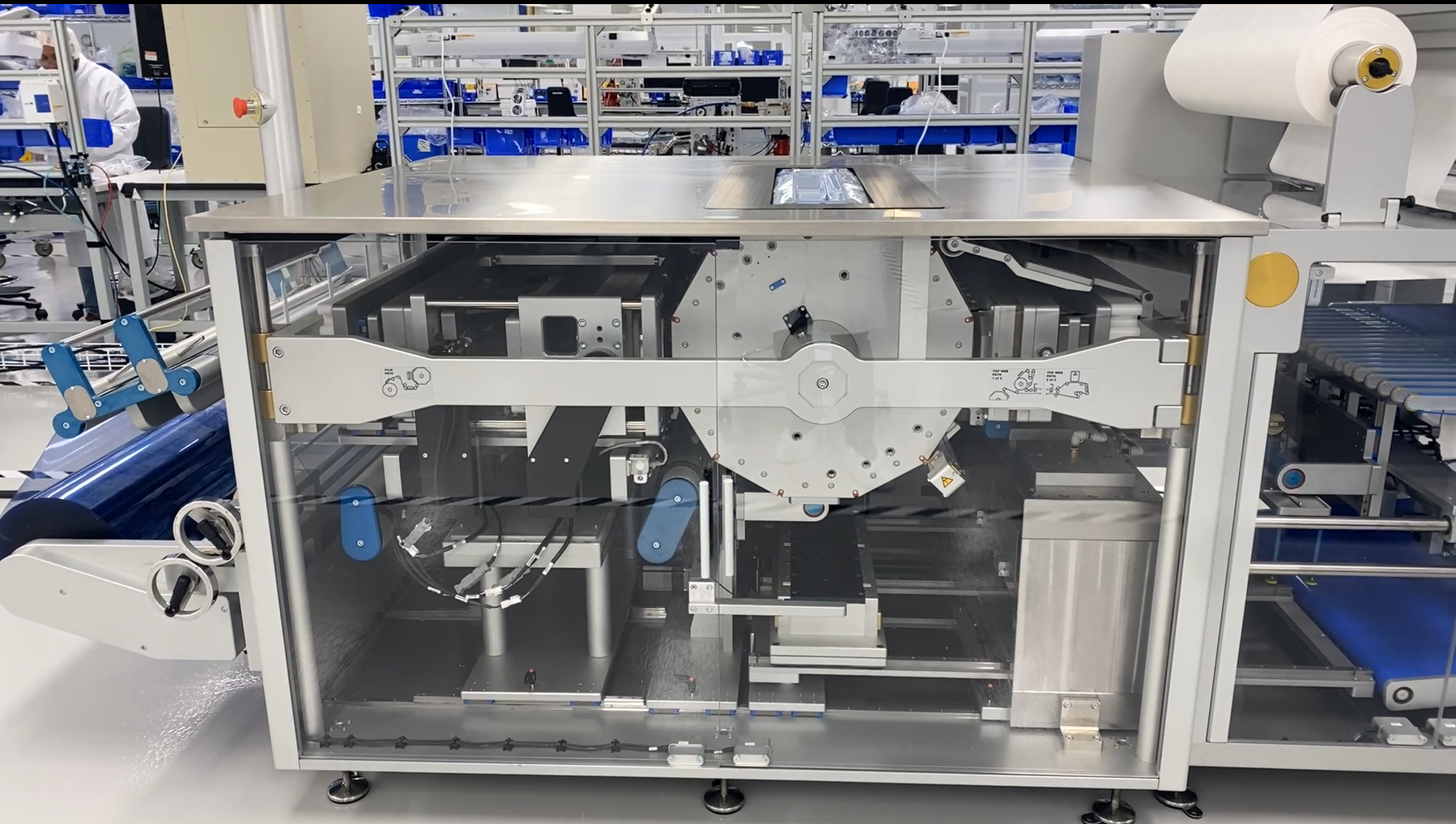 The new machine measures 5.9 feet long by 4.8 feet wide by 3.4 feet high.