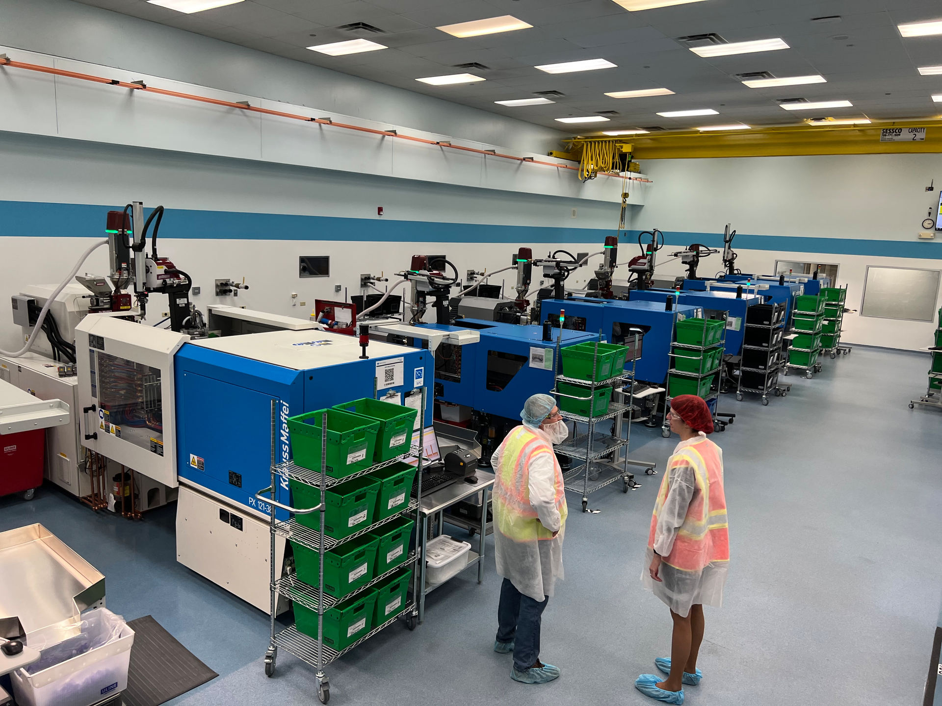 Westfall Technik has equipped the injection molding machines at its new Antioch, Ill., plant with Wittmann robots and sprue pickers.