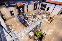 The Smart Factory @ Wichita has an injection molding line that produces parts for a STEM educational kit. The Smart Factory @ Wichita has an injection molding line that produces parts for a STEM educational kit.