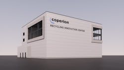 An artist's rendering shows Coperion's new Recycling Innovation Center, now under construction in Germany. An artist's rendering shows Coperion's new Recycling Innovation Center, now under construction in Germany.