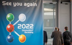 K 2022, the world's largest plastics trade fair, will be held Oct. 16-23 in Dusseldorf. K 2022, the world's largest plastics trade fair, will be held Oct. 16-23 in Dusseldorf.