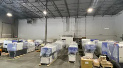 LS Mtron's new headquarters in Duluth, Ga., holds a large inventory of injection molding machines.