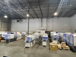LS Mtron's new headquarters in Duluth, Ga., holds a large inventory of injection molding machines. LS Mtron's new headquarters in Duluth, Ga., holds a large inventory of injection molding machines.