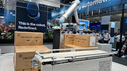 Universal Robots' new UR20 cobot made its debut on June 21 at Automatica in Munich. Universal Robots' new UR20 cobot made its debut on June 21 at Automatica in Munich.