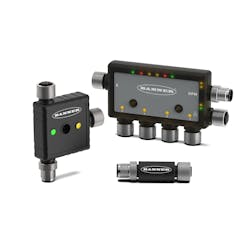 Banner Engineering&apos;s new Snap Signal platform employs a splitter connection to monitor signals from sensors, motor controllers and lights.