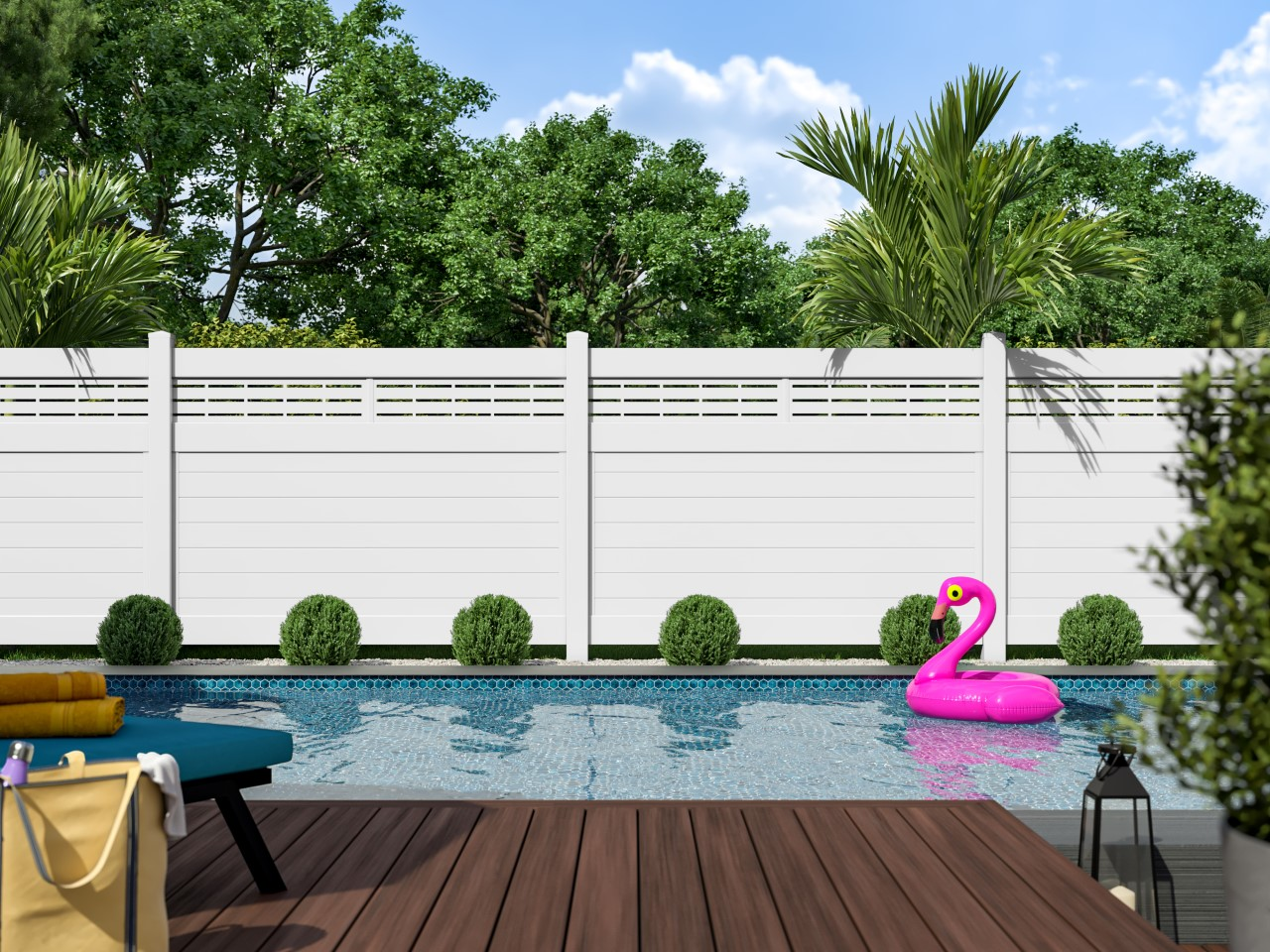 Barrette makes a variety of products for outdoor spaces, such as decks and fences -- many of them incorporating recycled material.