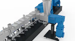 Using Coperion's new ZS-B MEGAfeed side feeder, processors can dramatically increase recycling throughputs of lightweight, high-volume fiber and flake materials.