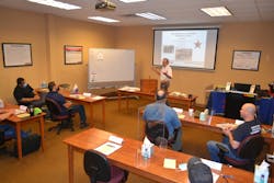 Steve Johnson leads a mold class at the MoldTrax facility in Ashland, Ohio. Steve Johnson leads a mold class at the MoldTrax facility in Ashland, Ohio.