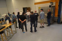 Steve Johnson leads a mold class at the MoldTrax facility in Ashland, Ohio. Steve Johnson leads a mold class at the MoldTrax facility in Ashland, Ohio.